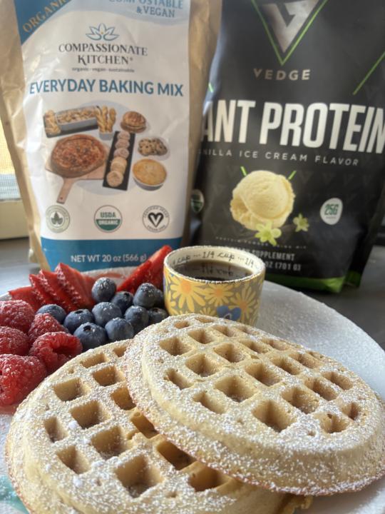 Protein waffles