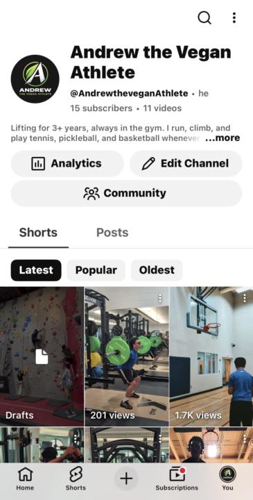 Started my own fitness channel! 