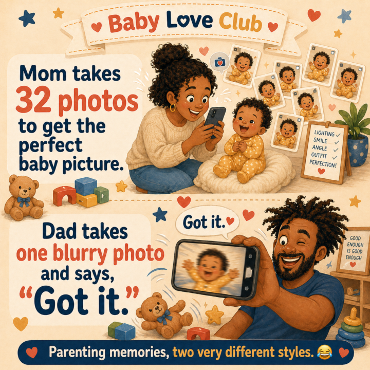 Mom vs Dad: The Baby Photo Battle 😂