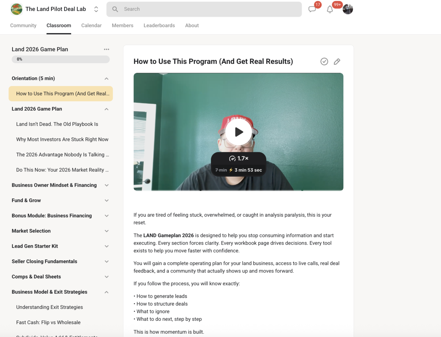 The Land Pilot Deal Lab