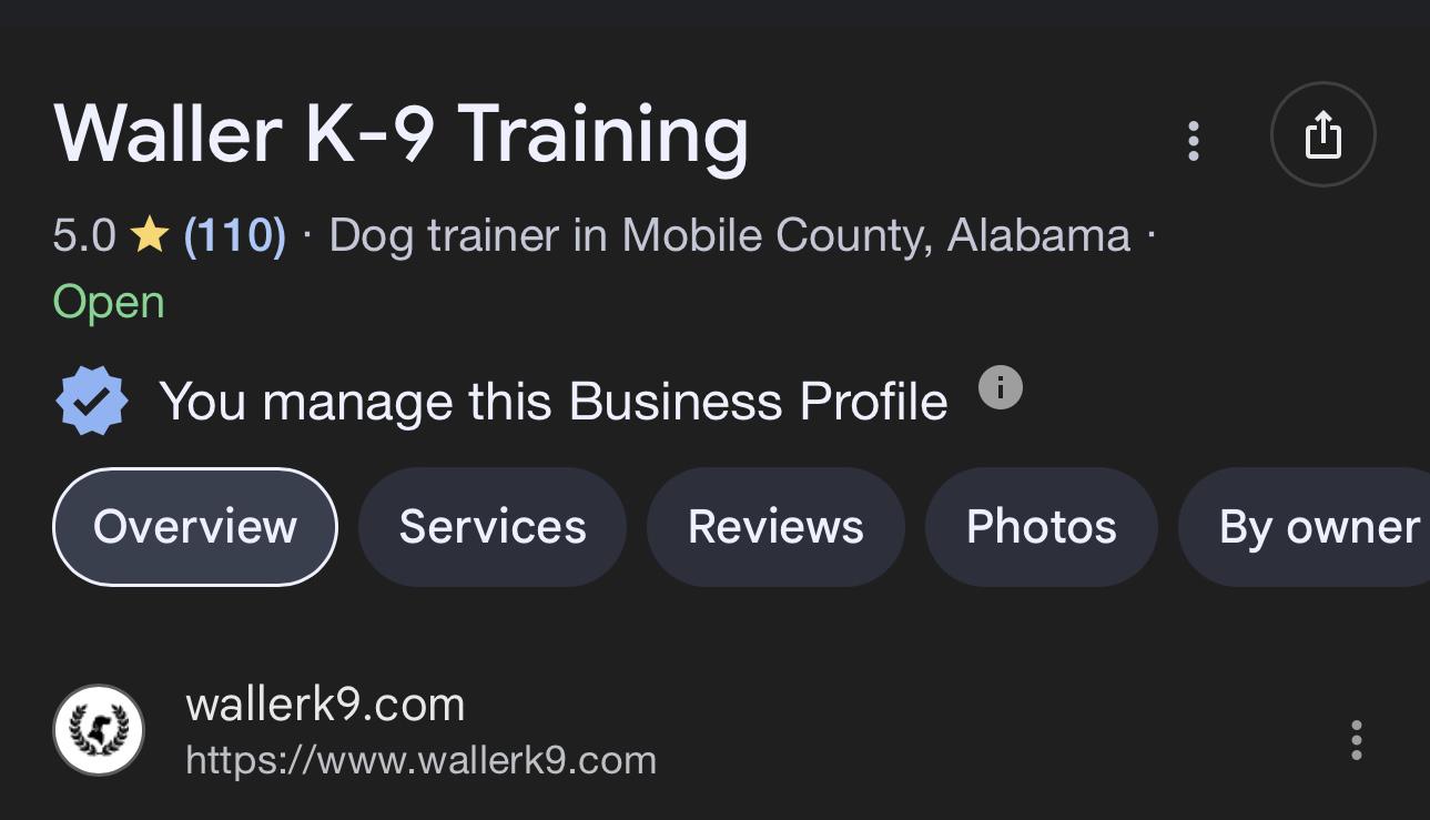 The Waller K-9 Training System