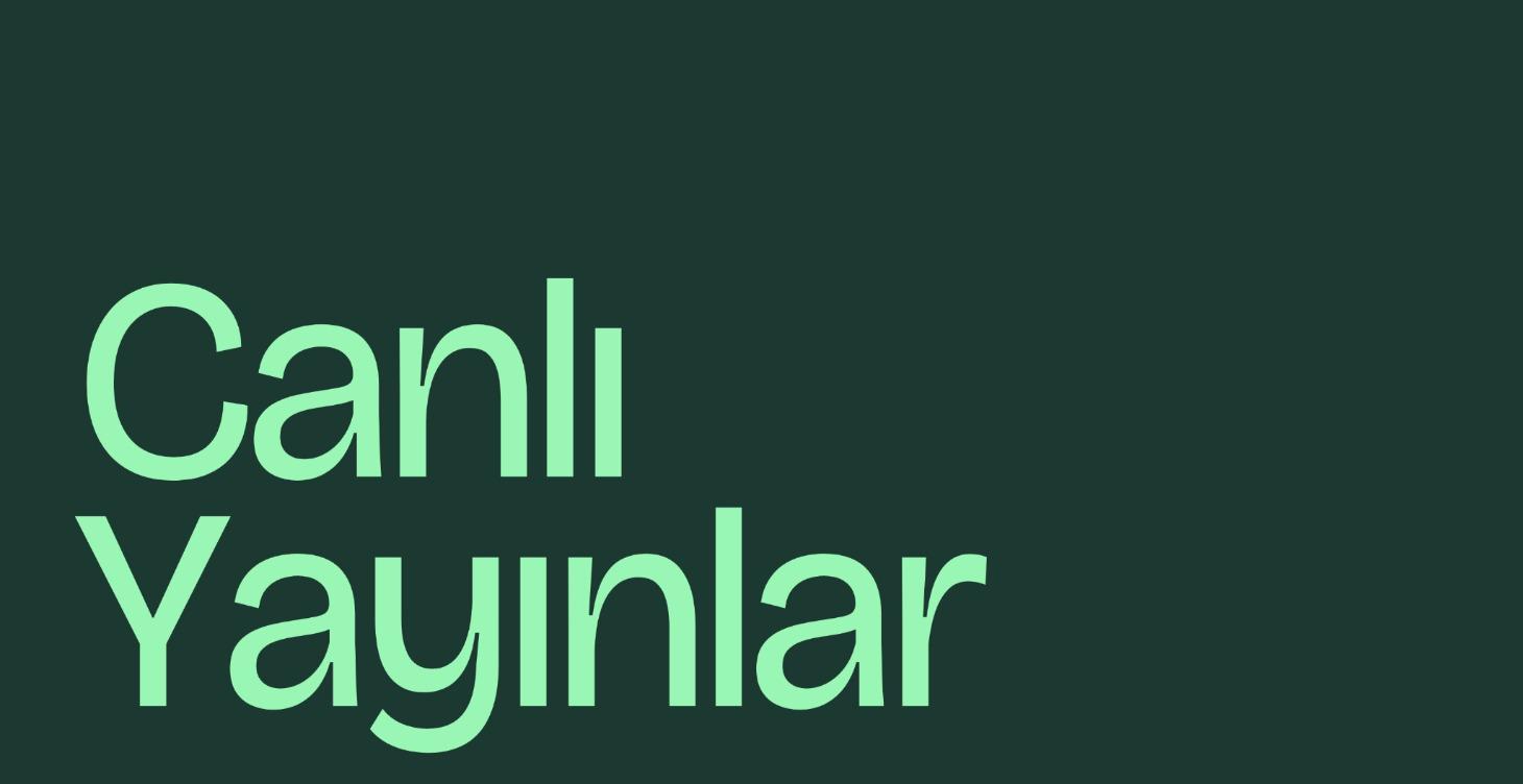 Terapreneur Canlı Yayınlar