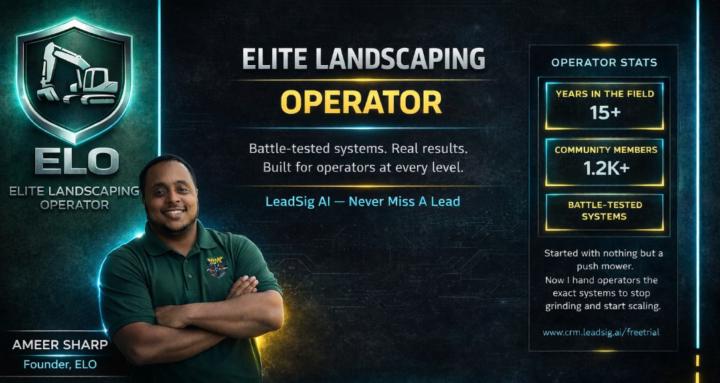 Elite Landscaping Operator 