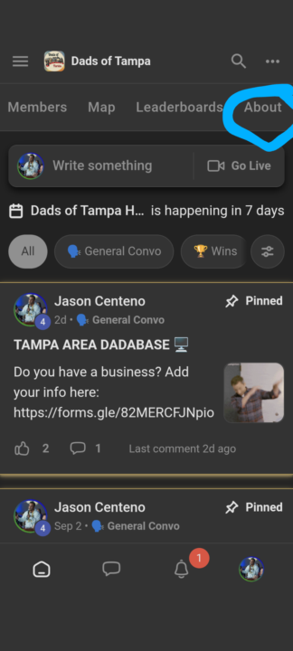 Inviting Fellow Dads Instructions