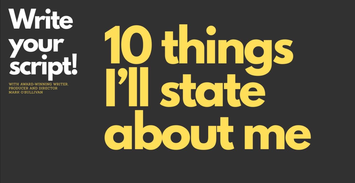 10 things I'll state about me