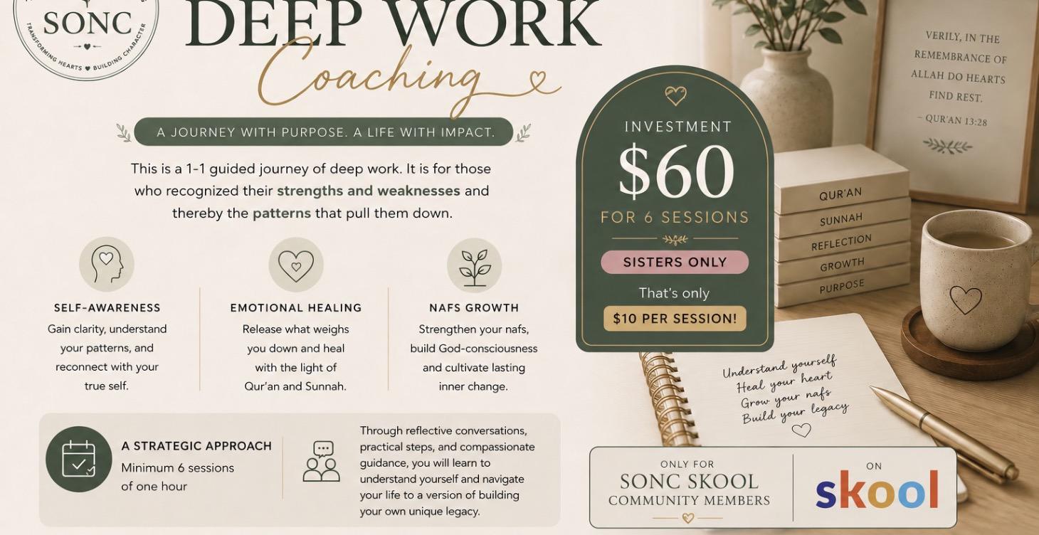 Deep work 1 on 1 coaching