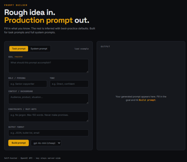 Built a little Prompt Builder this week for my own research/prompting work.