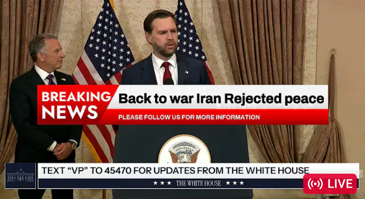 War resumes as the Islamic Republic refused to surrender to the US Government