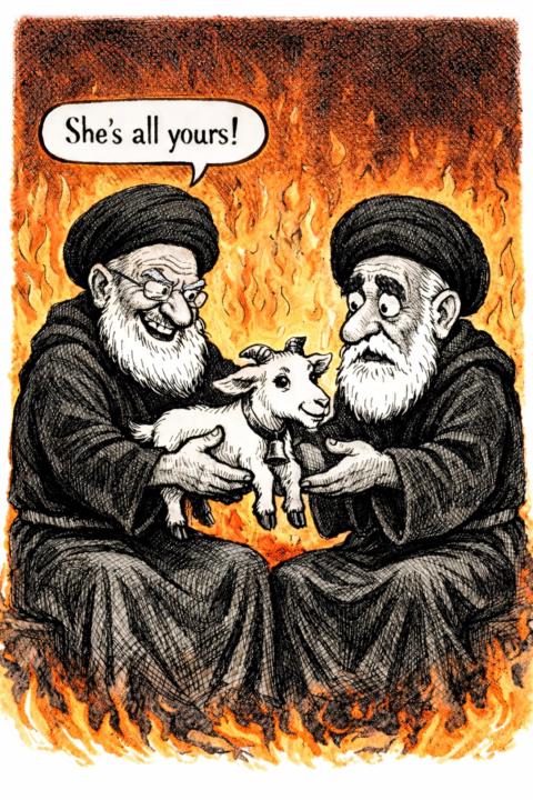 don't look a goat present in the...