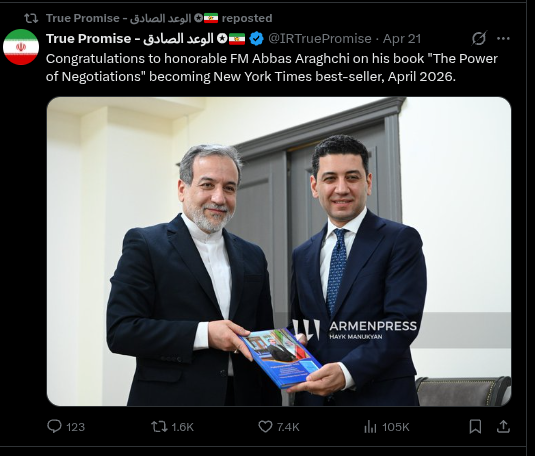 Hi Armin and Goldie... look at the "CRAP" the IRGC is now posting on X = 