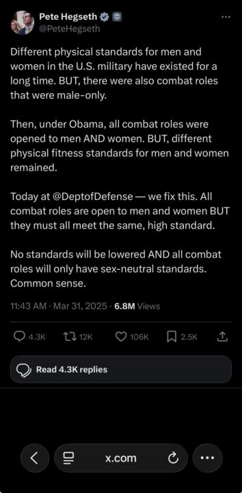 Military physical standards 