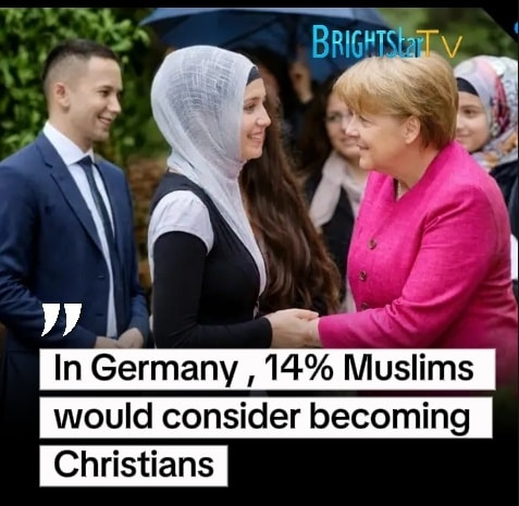 1 in 7 Muslims open to becoming Christian, Germany. 