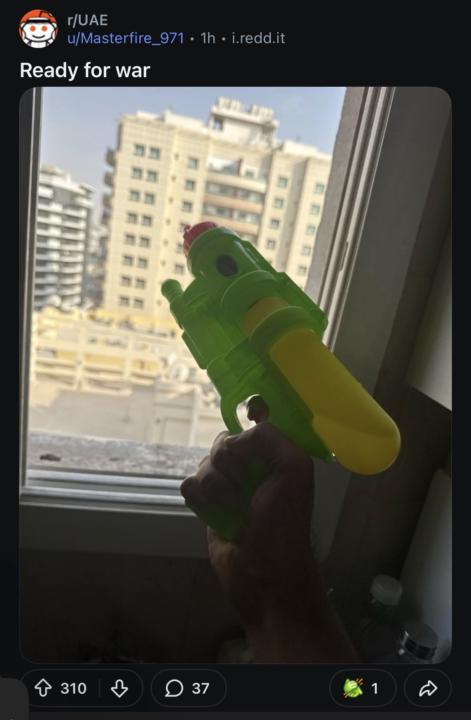 War humor courtesy of r/UAE    