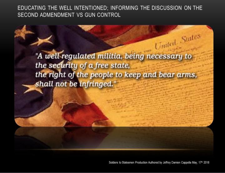 Educating the Well-Intentioned – A Thoughtful Look at the Second Amendment vs. Gun Control