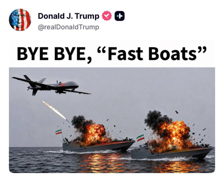 Trump Bids a Heartfelt Farewell to Iranian Fast Boats