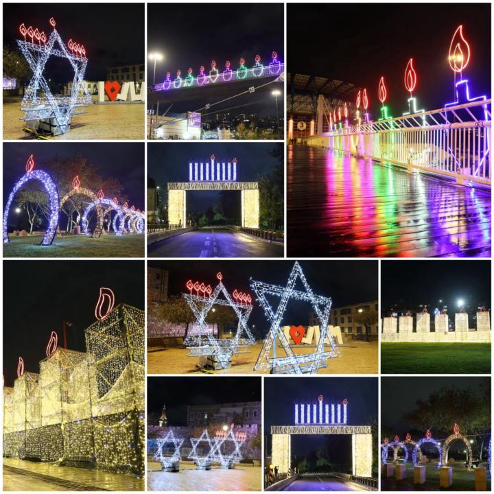 Hanukah celebration in Jerusalem 