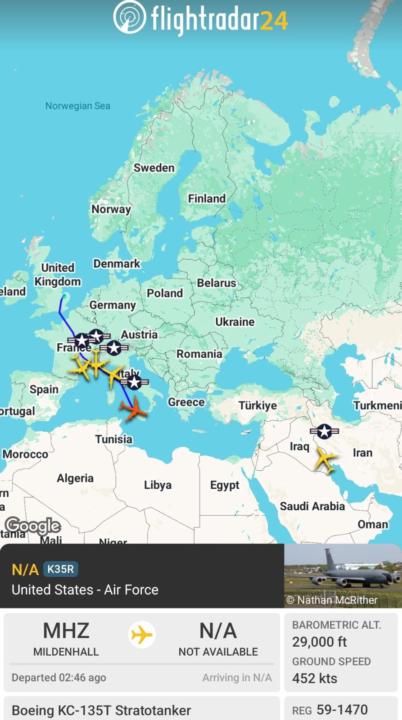 US moves fighters jets toward the middle east