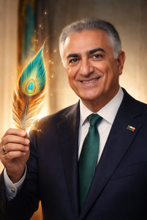 HRH Is holding the last feather