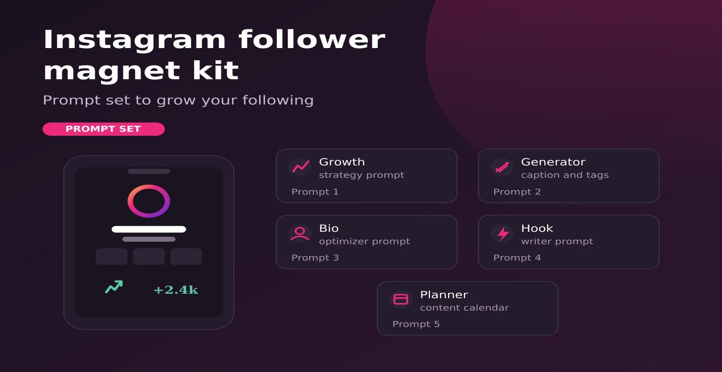Instagram Follower Magnet Kit