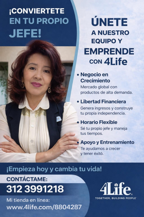 Flyer de negocio 4life