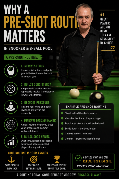 Fundamentals in a pre- shot routine 