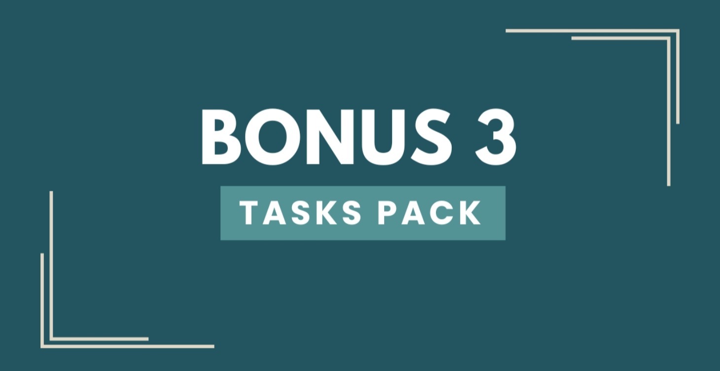 Bonus 3 - Tasks Pack