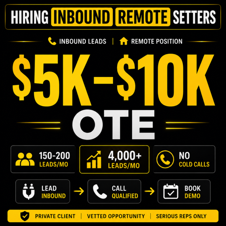 Hiring Inbound Setters