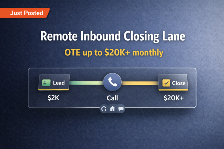Looking for Remote Inbound Closers