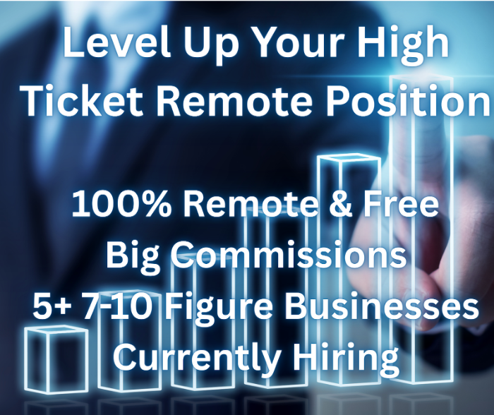 DM “Level Up” to access the over 20 positions hiring right now
