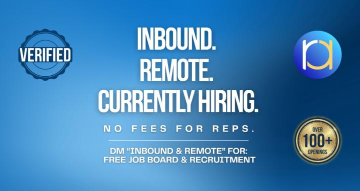 Inbound & Remote Sales Jobs
