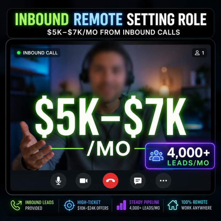 Hiring Inbound Setters