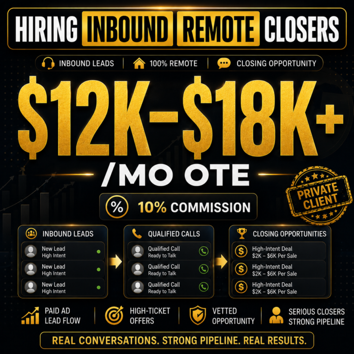 Hiring for Closers!
