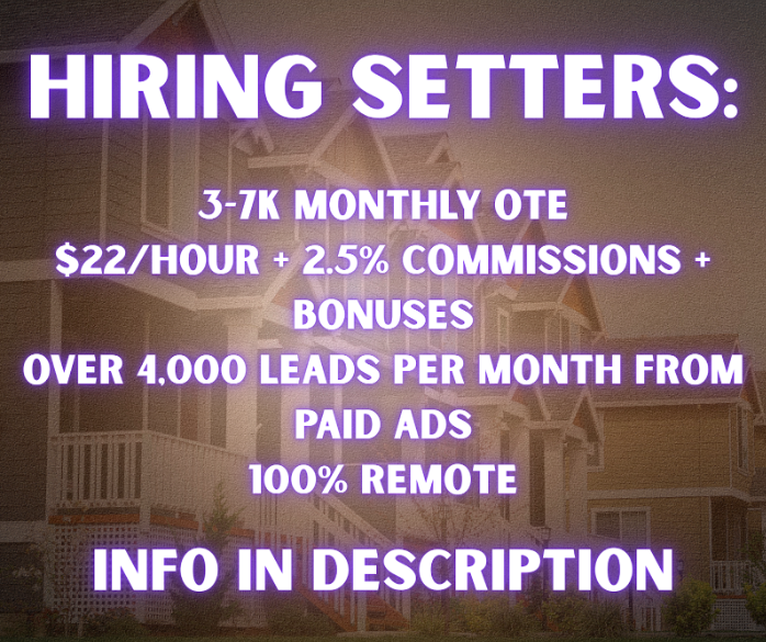 We're hiring setters