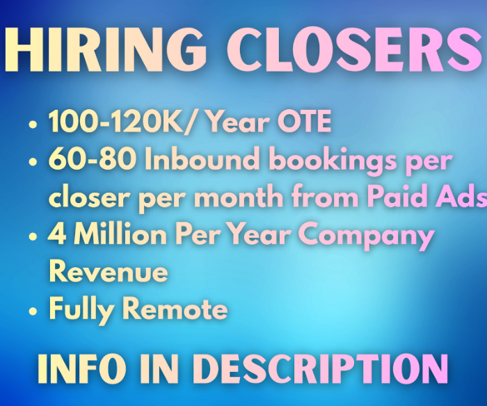 Hiring for Closers
