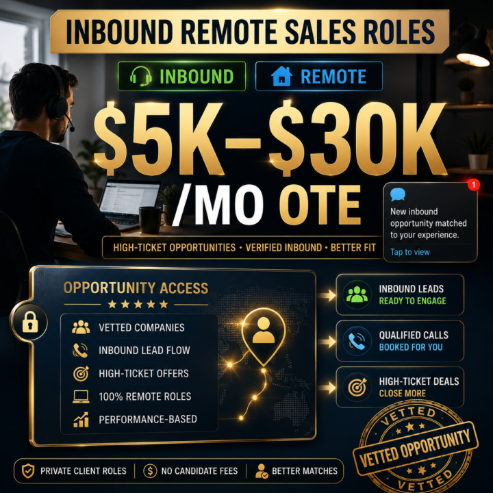 Comment and DM "Inbound & Remote" to Learn More!