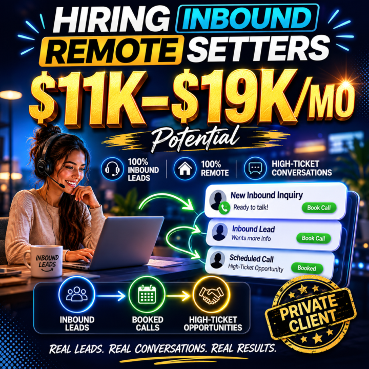 Hiring Inbound Closer!
