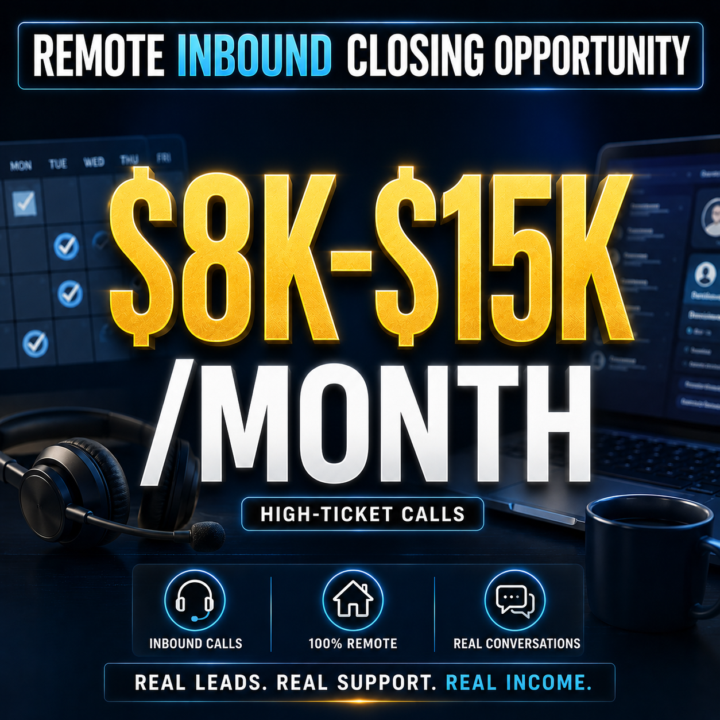 Hiring Inbound Closers