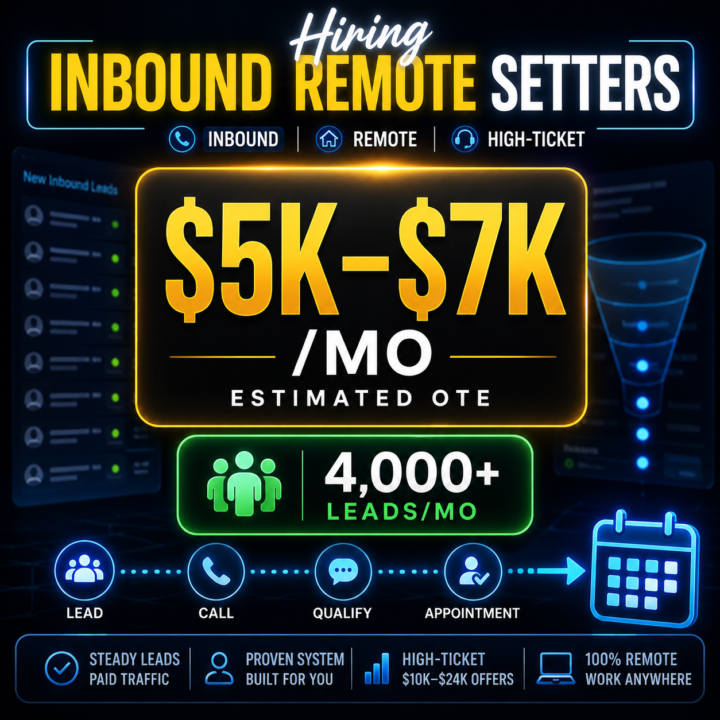 Hiring for Inbound Setters