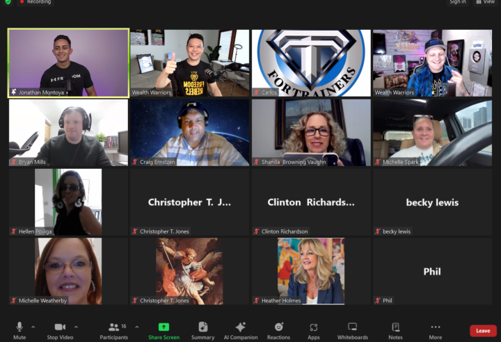 Amazing coaching call with Jonathan and the team