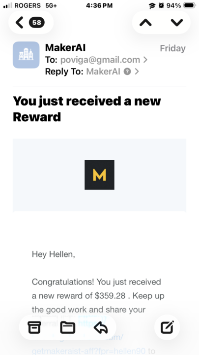I got my first commission from MAKER AI 