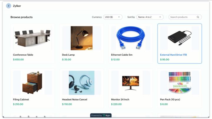 Product Catalogue