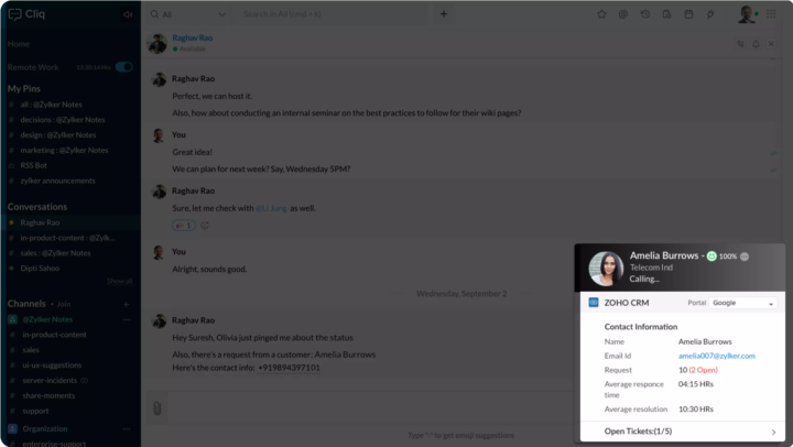 Telephony Integration in your Zoho Bigin CRM