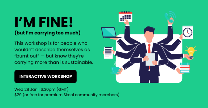 Workshop Alert | "I'm fine... but I'm carrying too much!"