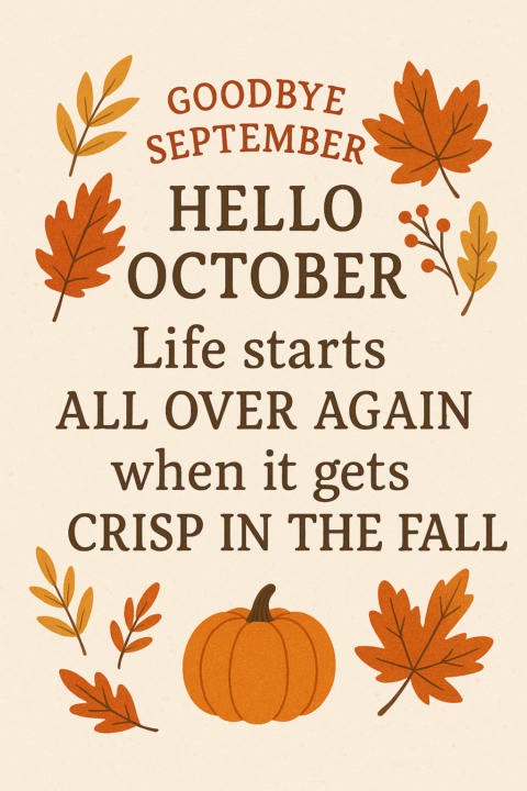 Hello October 