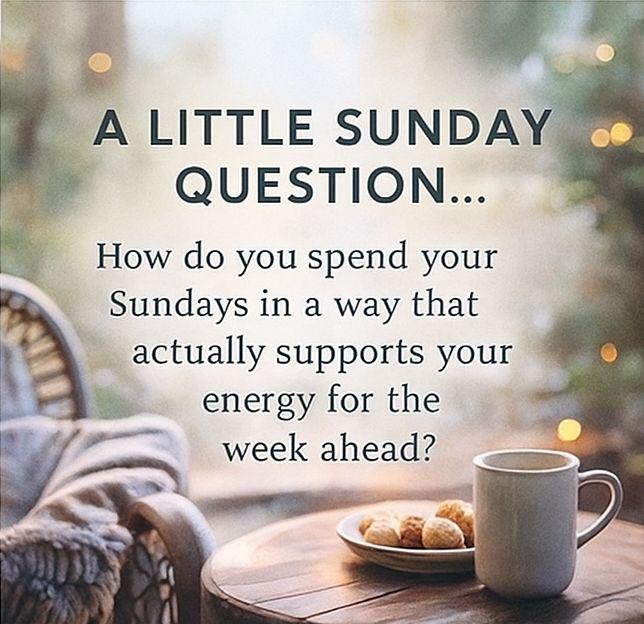 A LITTLE SUNDAY QUESTION…