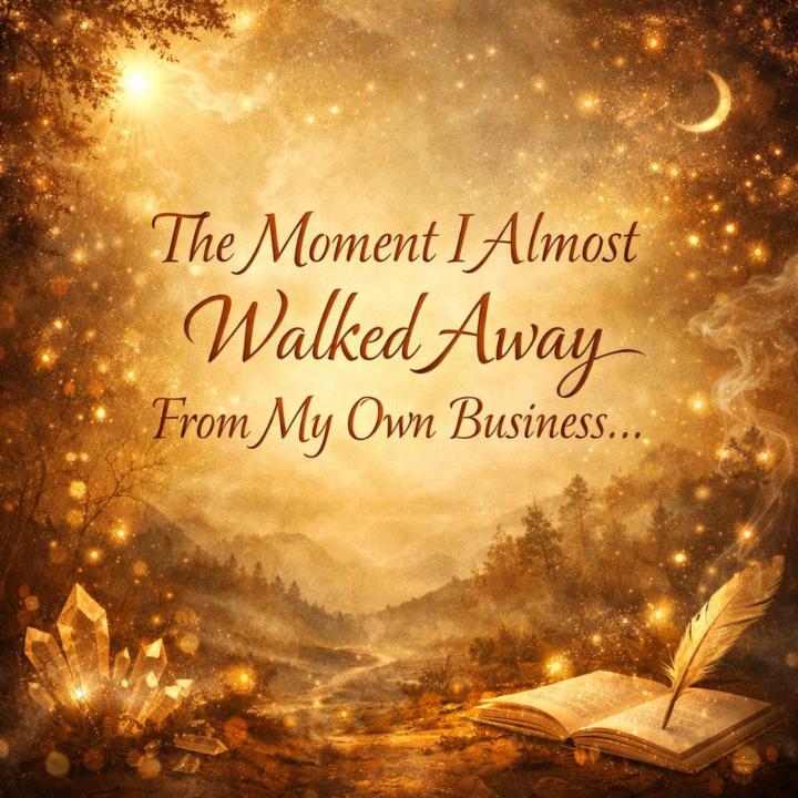 The Moment I Almost Walked Away From My Own Business…