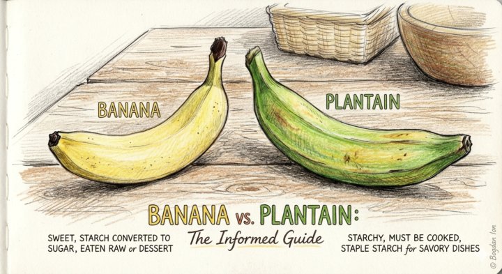 ​🍌 Plantain vs. Banana: The Professional Breakdown