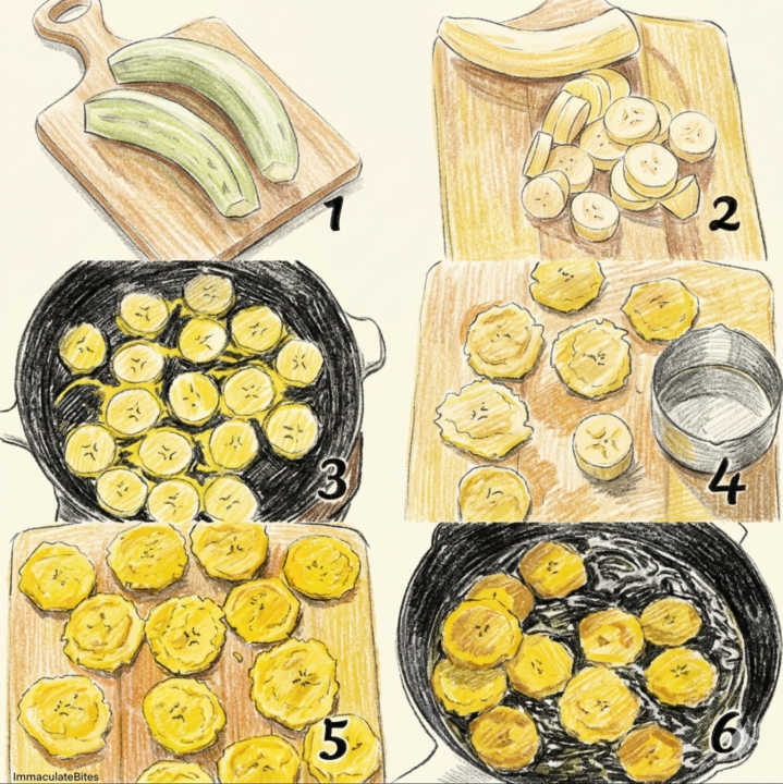 ​🍳 Classic Tostones (Double-Fried Green Plantains)