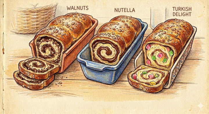 ​🍞 Cozonac with Nutella (Romanian Sweet Bread)