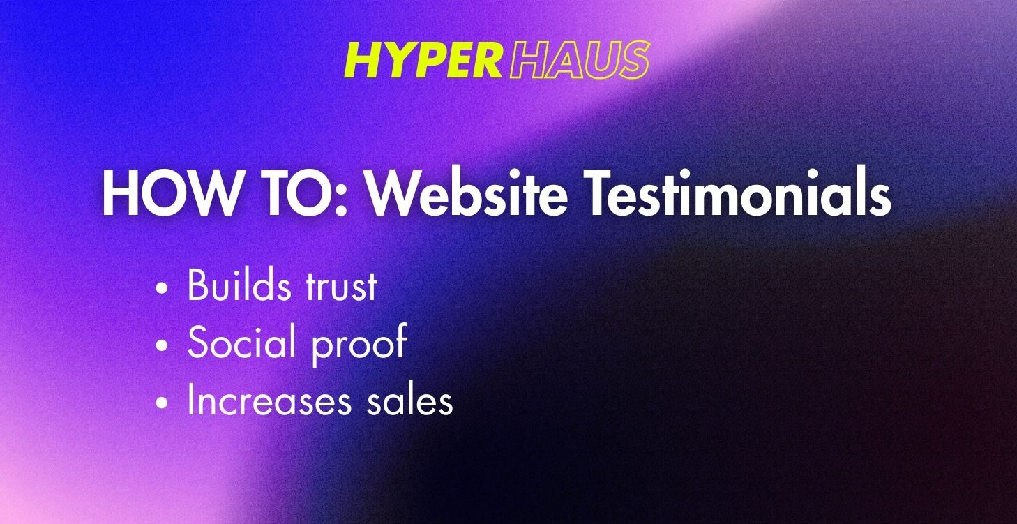 HOW TO: Online Testimonial